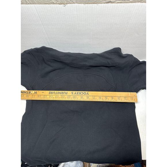 Lululemon All Yours Hoodie Black Fleece Fabric Kangaroo Pocket Size X-Small - Picture 5 of 5